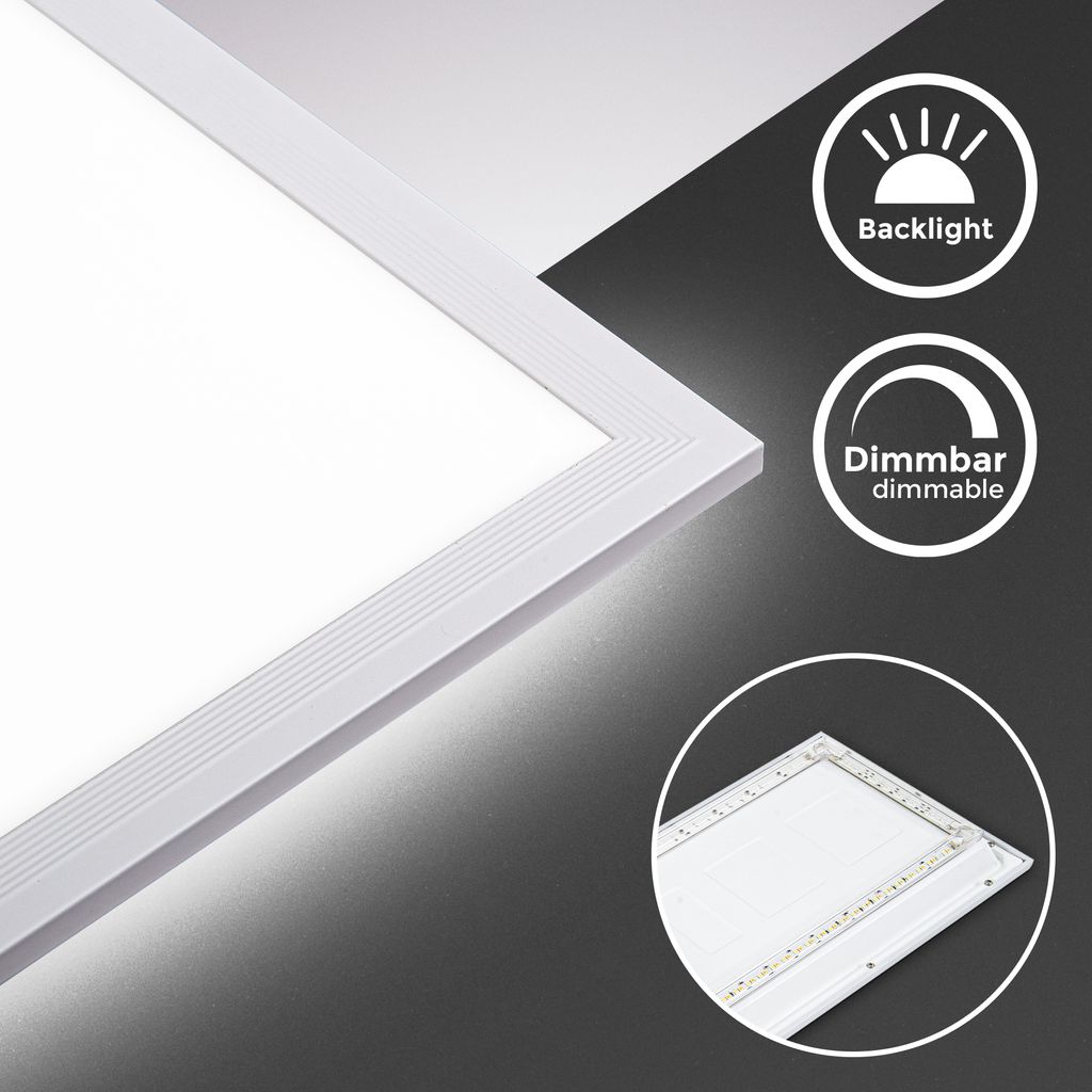 LED Panel 100x25 cm - 24W. 2200lm. dimmbar. Fernbedienung. CCT. weiß 8