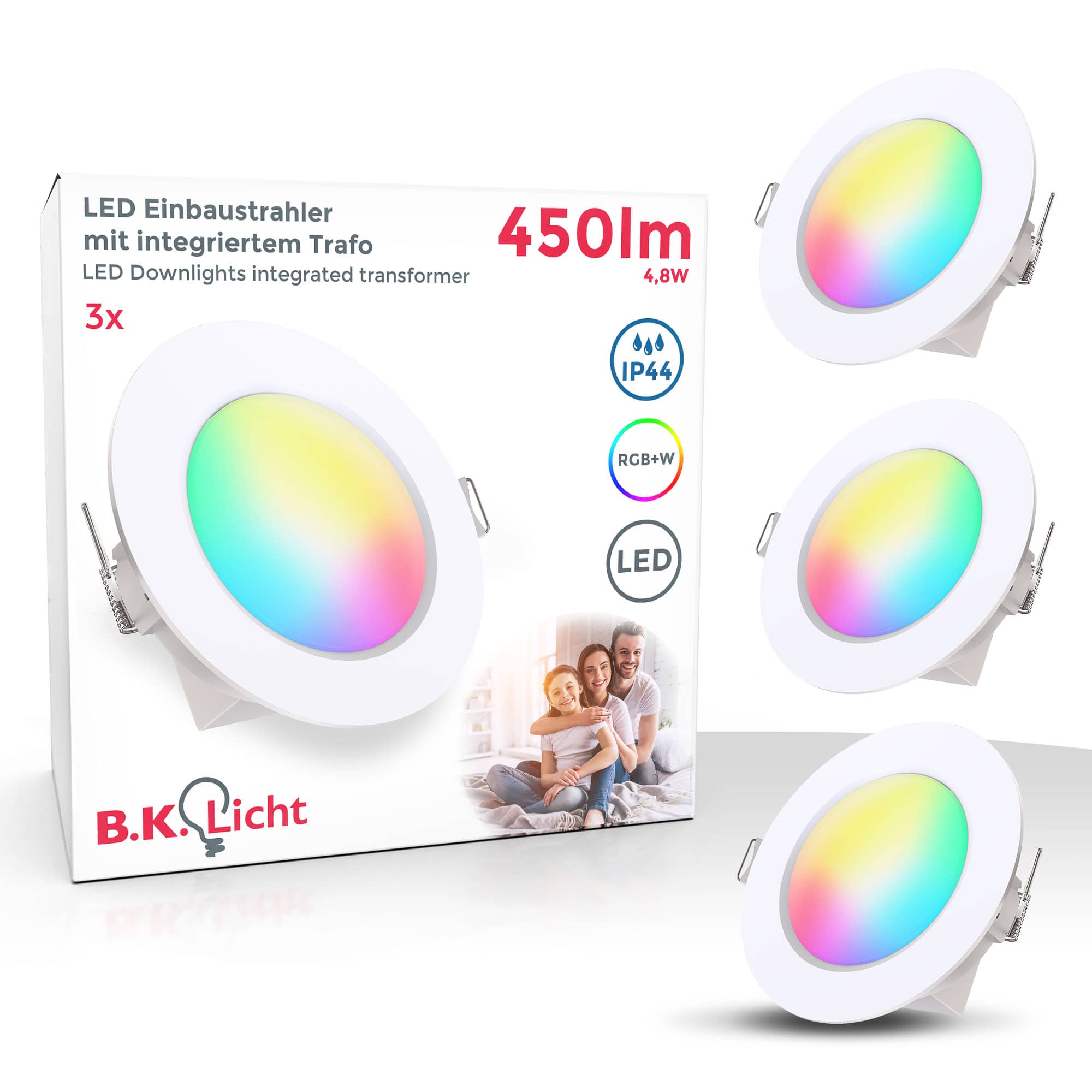 Details about   LED Einbaustrahler 5W 9W Bluetooth WIFI RGB Einbauleuchten Decken Spot Dimmbar 