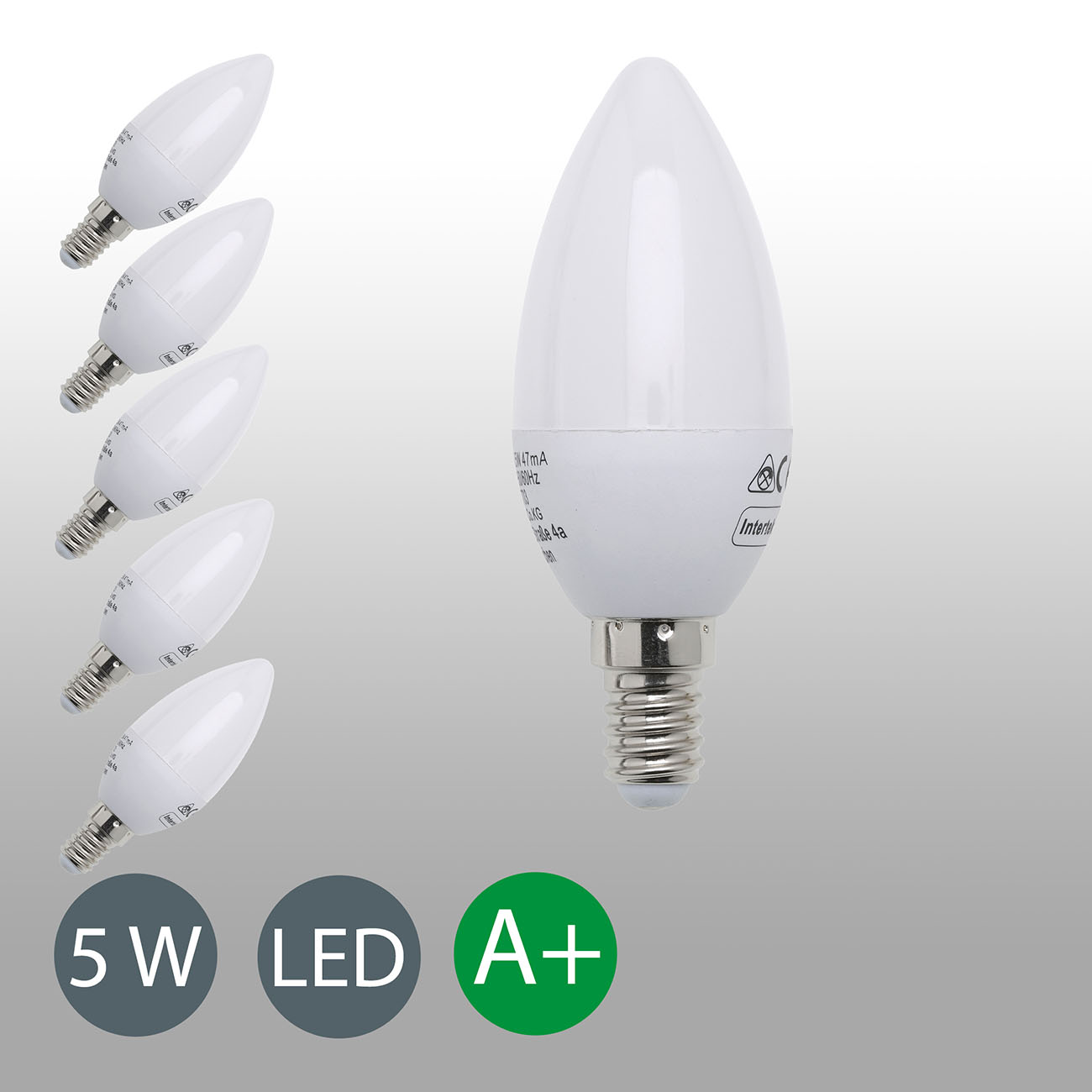LED Leuchtmittel E14 5W Kerzenform | 5er Set - 4