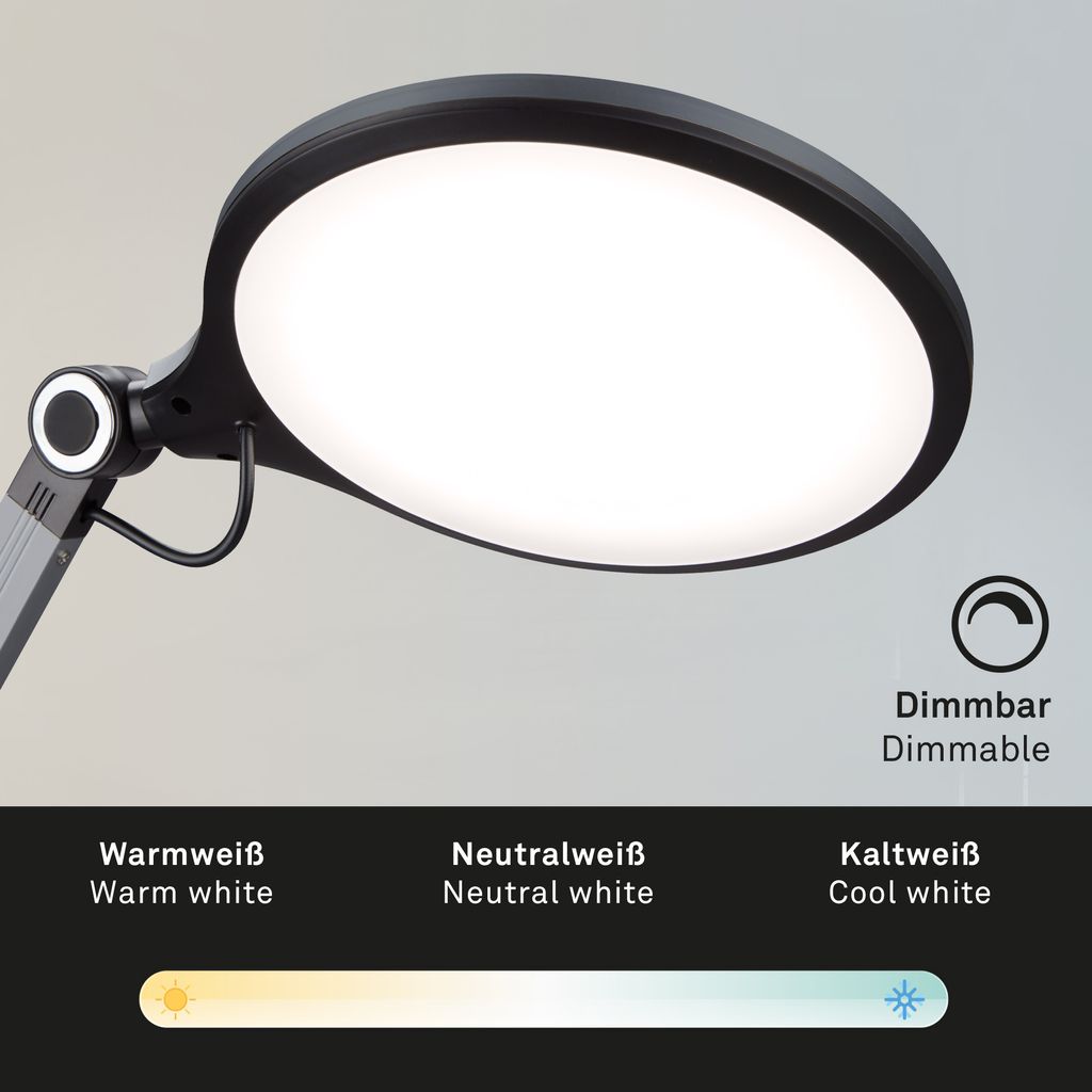 CCT LED Schreibtischleuchte. Ø 20 cm. 9 W. Anthrazit 4