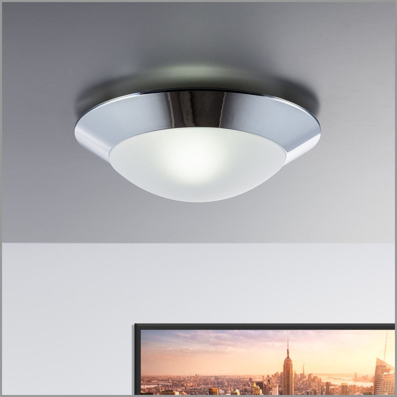 LED Deckenleuchte Badlampe mit Glaslampenschirm IP44 - 2