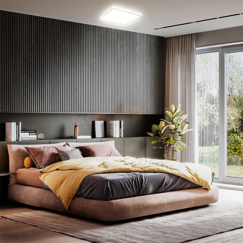 LED Panel 29.3x29.3 cm - 18W. 2400lm. dimmbar. flach. backlight. neutralweiß. weiß 3