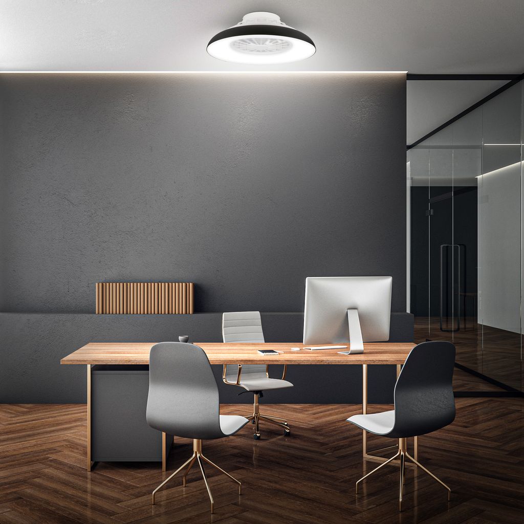 Briloner Deckenventilator mit Licht Fernbedienung Ø48.5cm Rund 24W 2600lm 3000K-6500K Warmweiß bis Tageslichtweiß DC-Motor Schwarz - Deckenleuchte Schlafzimmer Wohnzimmer 7