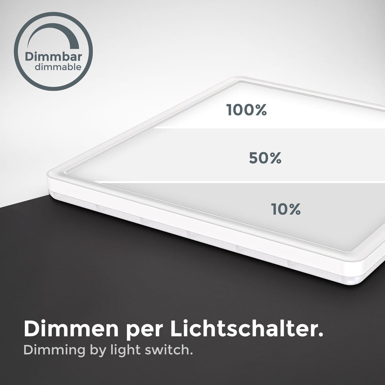 LED Panel mit Backlight-Effekt ultra-flach weiß - 5