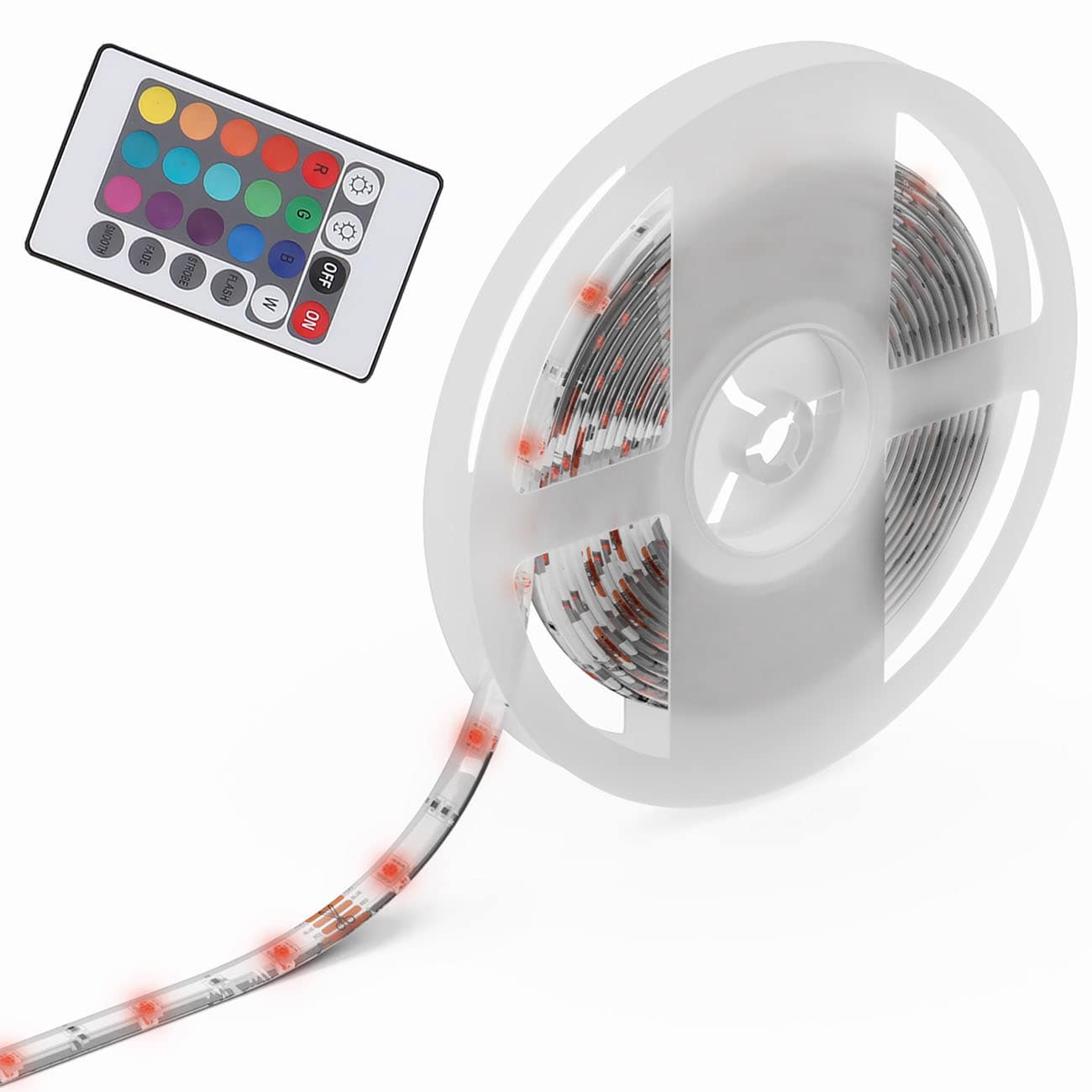 LED Stripe RGB | 5m kürzbar | dimmbar inkl. Fernbedienung  - 1