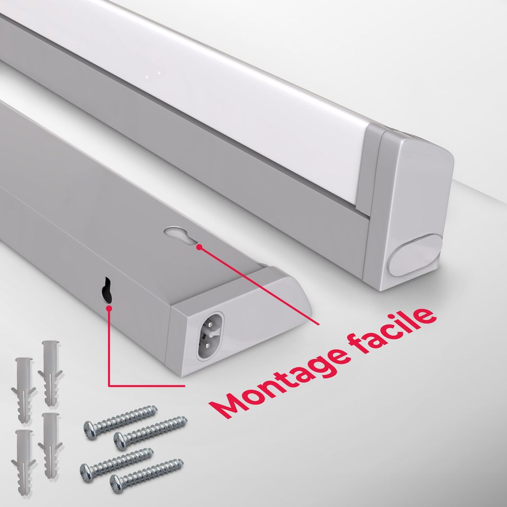 Unterbauleuchte - 6.8W. 740lm. LED. Stecker. erweiterbar. CCT. silber 10