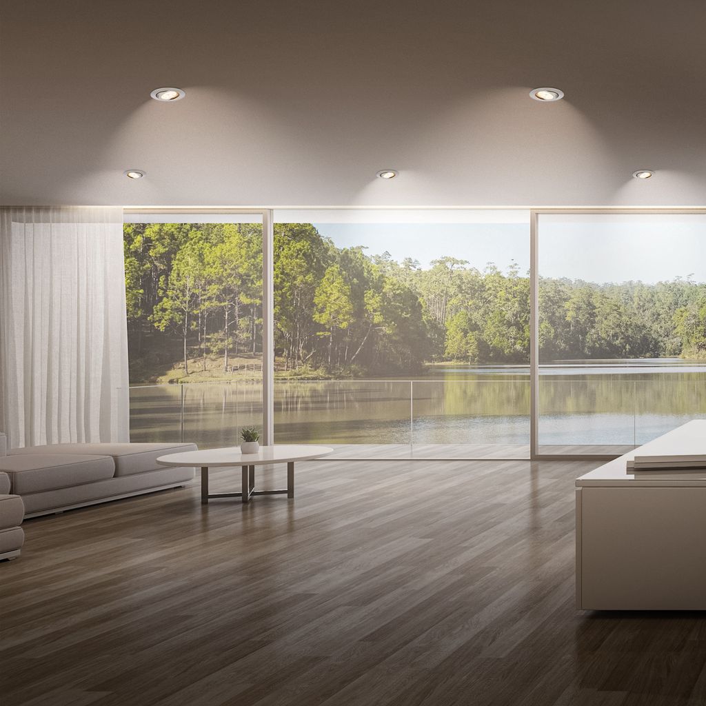 Einbauspot 68mm 5er Set - 230V. 5.5W. 470lm. LED. dimmbar. warmweiß. matt-nickel 4