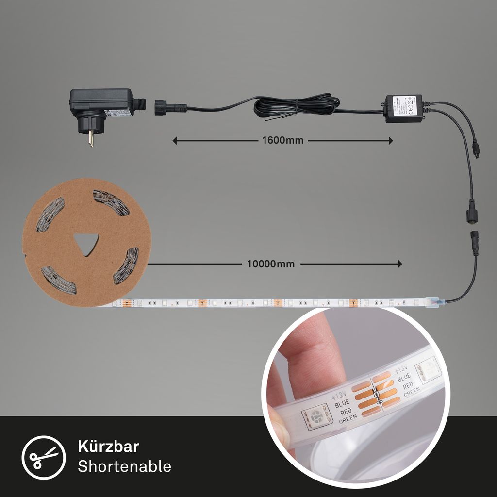 RGB LED Band 1000 cm 0.11W weiß 9