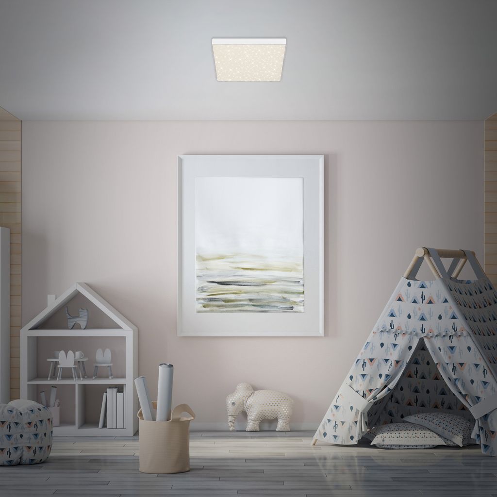 LED Aufbauleuchte IP20 Sternenhimmel 16 W weiß Metall-Kunststoff Briloner 5