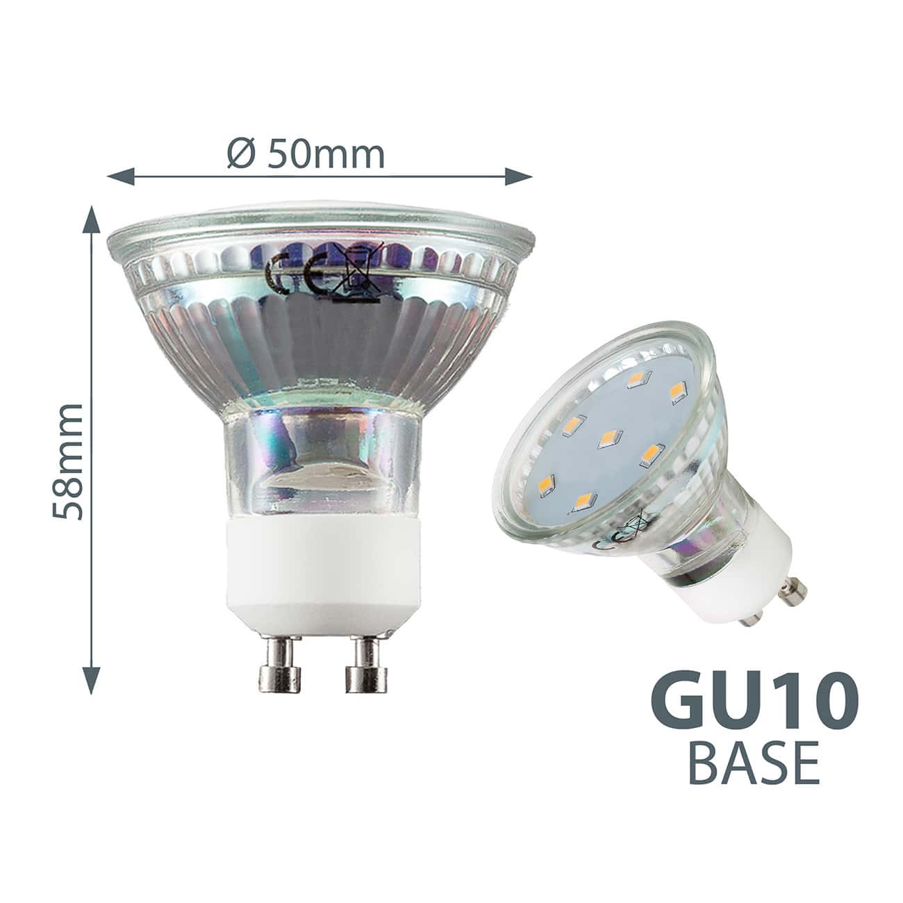 LED Leuchtmittel GU10 3W | 5er Set - 3