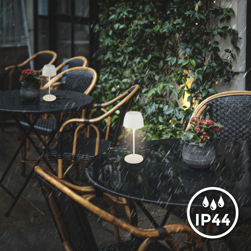 Tischlampe - 2.5W. 150lm. akku. led. dimmbar. warmweiß. weiß 6