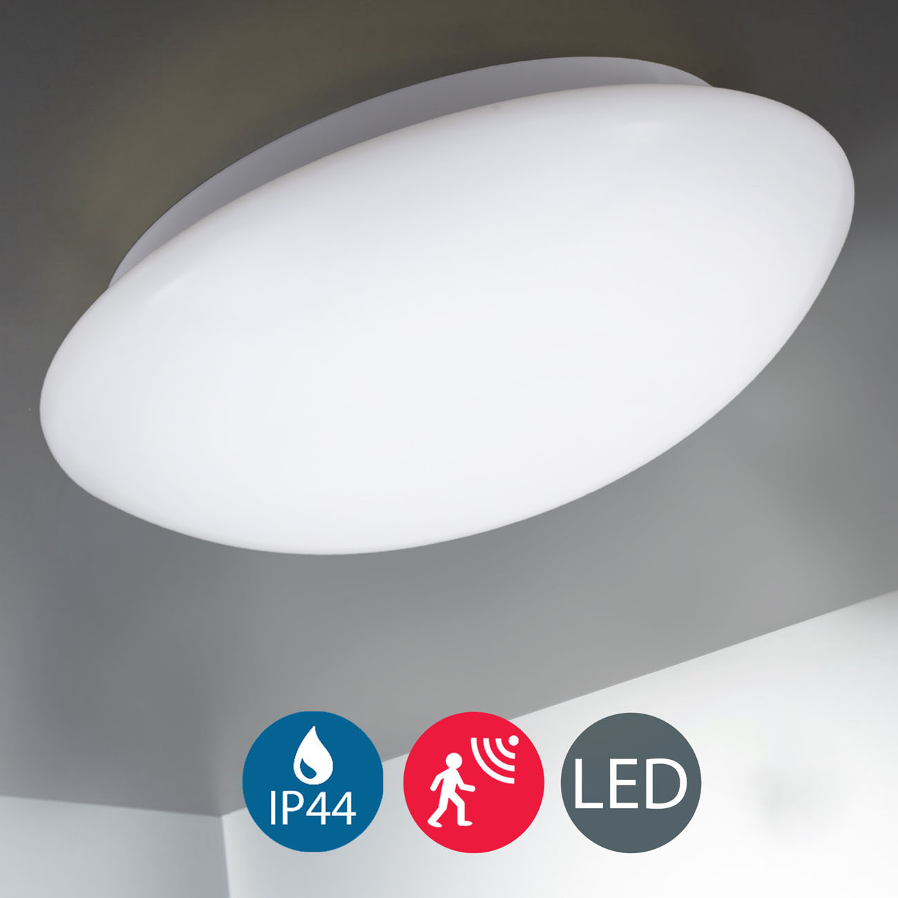 LED Deckenleuchte Badlampe mit Sensor IP44 - 3