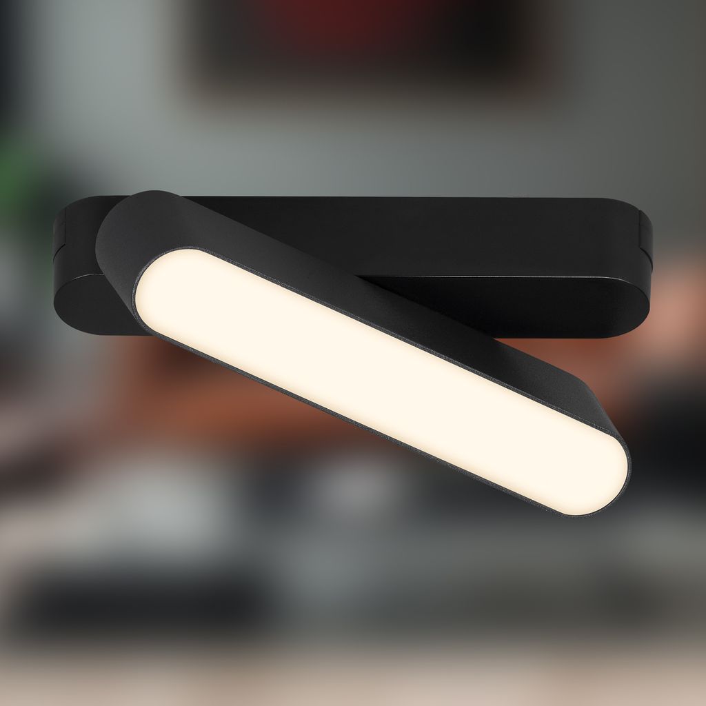 NV Track Schienensystem. LED Tracklight. Schwenkbar. Schwarz 1
