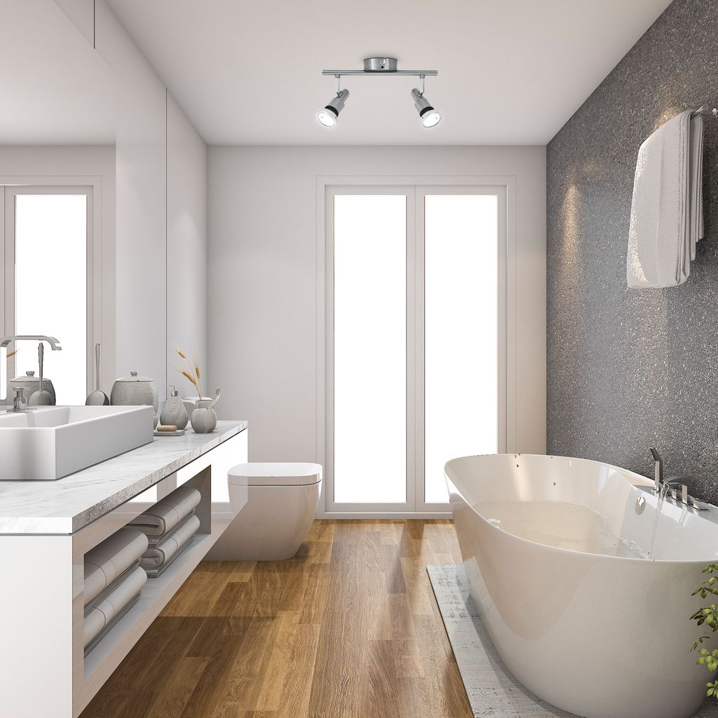 Deckenstrahler - 9.6W. 800lm. LED. schwenkbar. IP44. warmweiß. matt-nickel 3