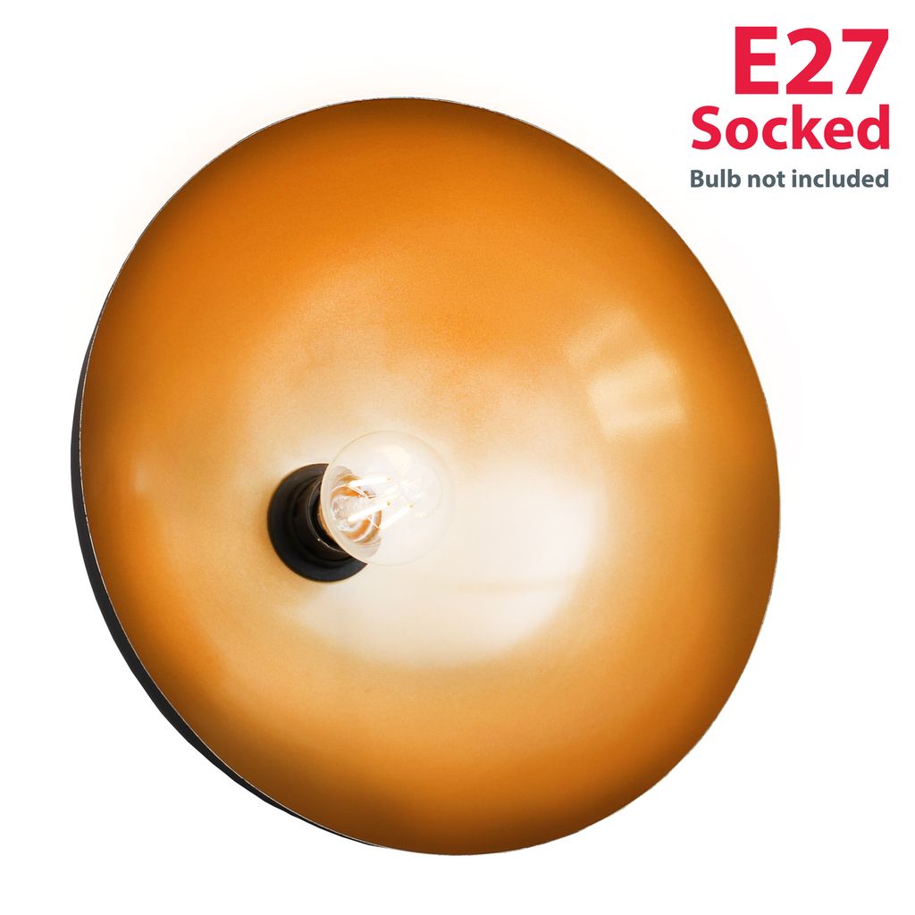 Hängelampe - E27 Fassung. retro. 2-flammig. schwarz-gold 2