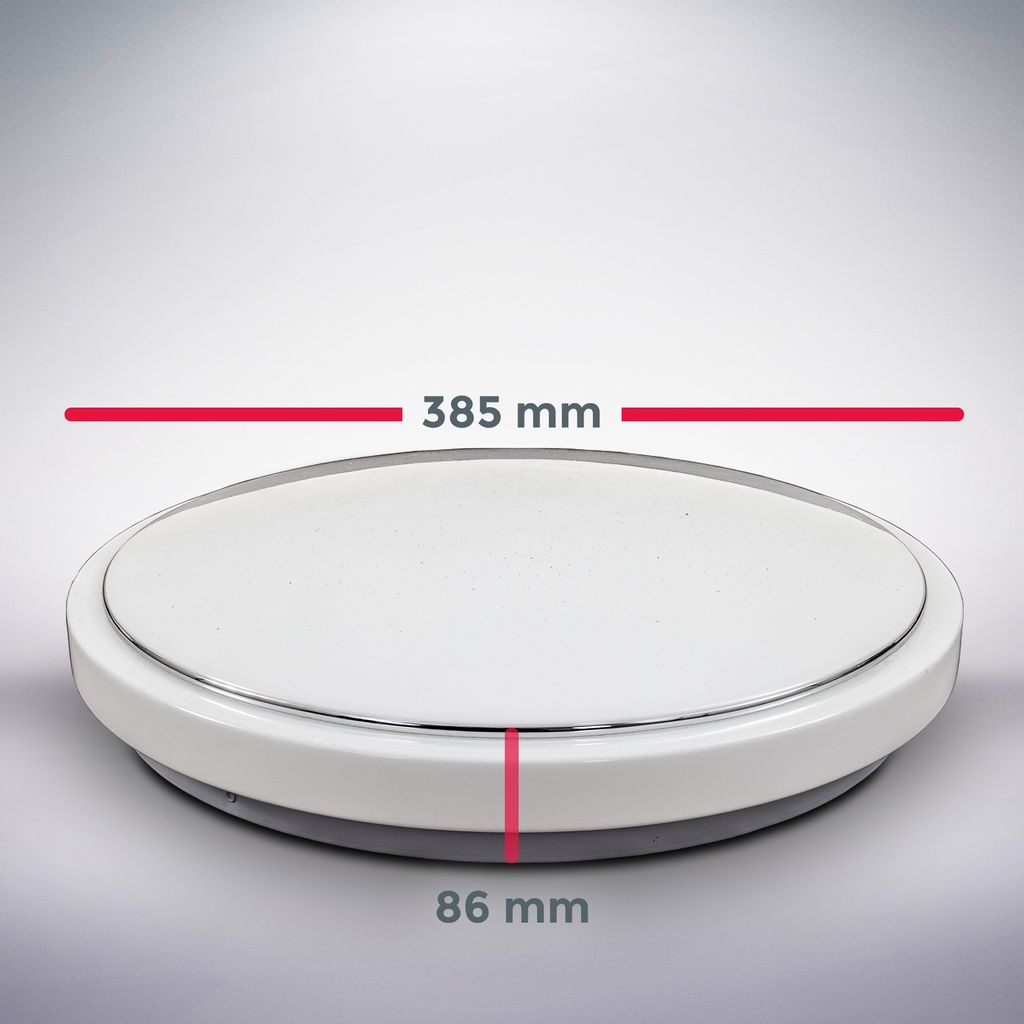 WiFi TUYA LED Deckenleuchte weiß Sternendekor 10