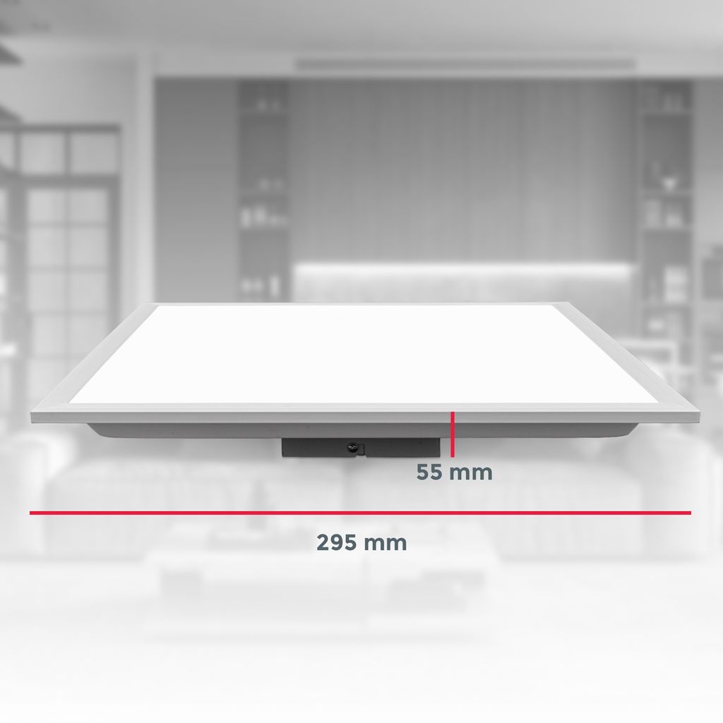 LED Panel 29.5x29.5 cm - 12W. 1300lm. neutralweiß. weiß 7
