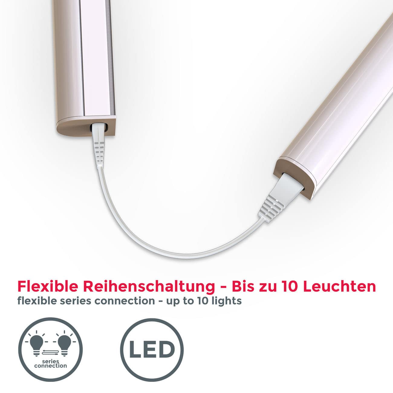 LED Unterbauleuchte mit Verbindungskabel weiß L - 6