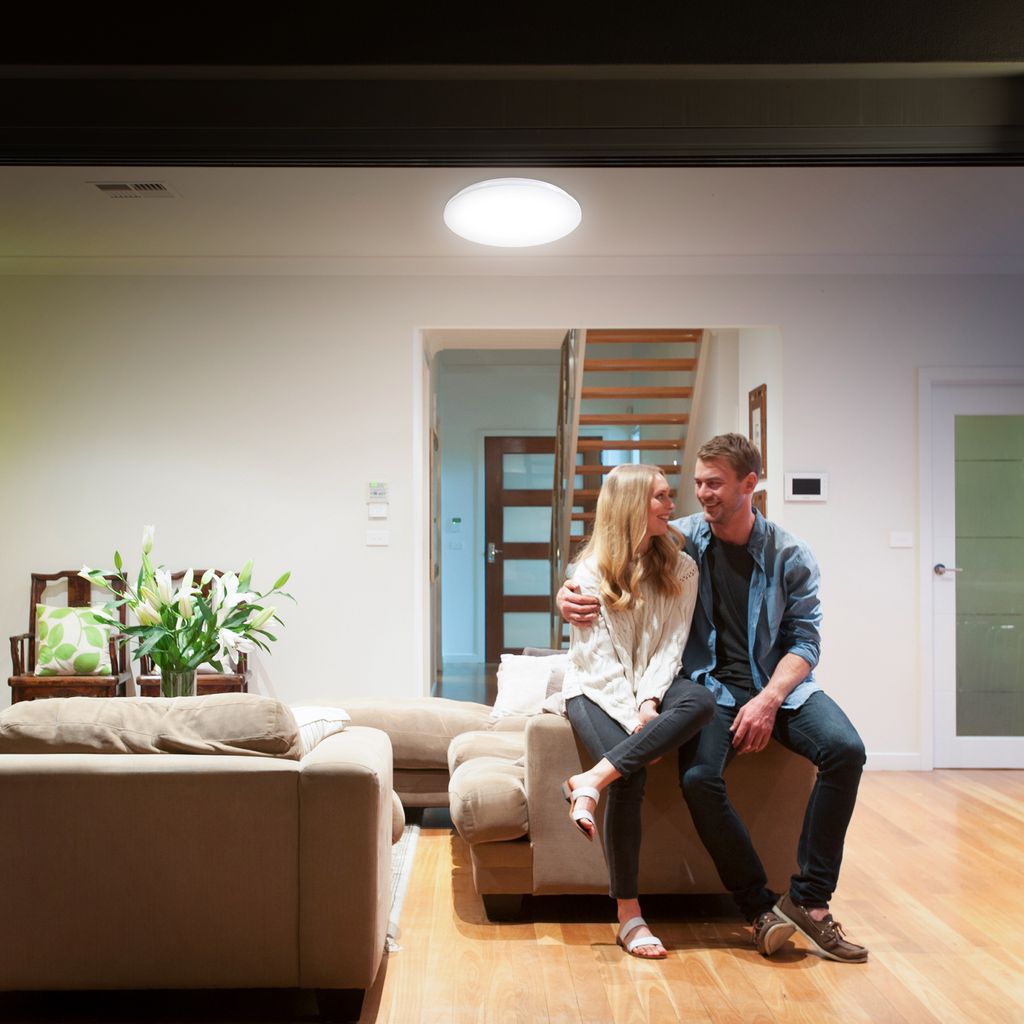 Deckenleuchte Ø38.2 cm - 18W. 1600lm. LED. IP44. neutralweiß. weiß 8