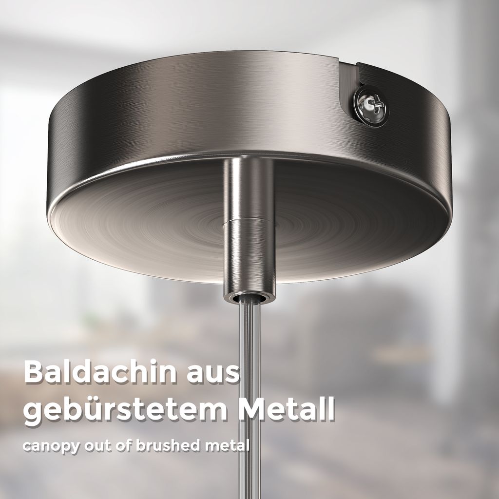 Pendelleuchte Stoff taupe E27 6