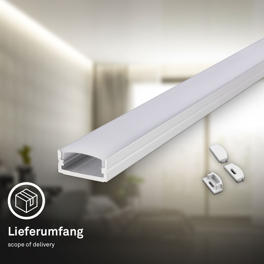 Pimp Your Stripe LED Strip 2m mit Schalter + Alu-Profil silber 7