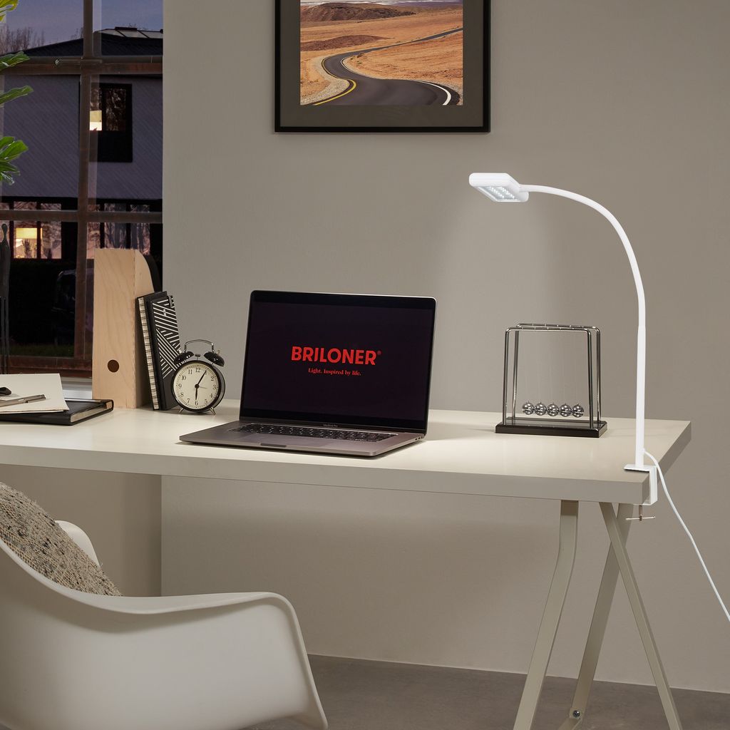 LED Klemmleuchte 80.5 cm 7.5W 800lm weiß 8