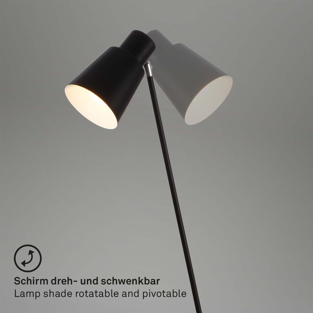 Stehleuchte. 127 cm. 1x E27. max. 10W. schwarz 4