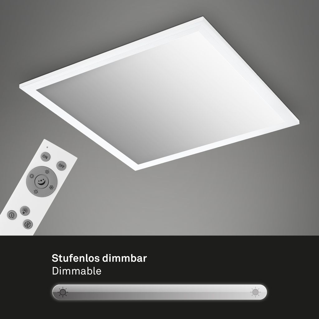 LED Panel CCT Deckenleuchte Deckenpanel Fernbedienung dimmbar 38x38cm  Briloner 4