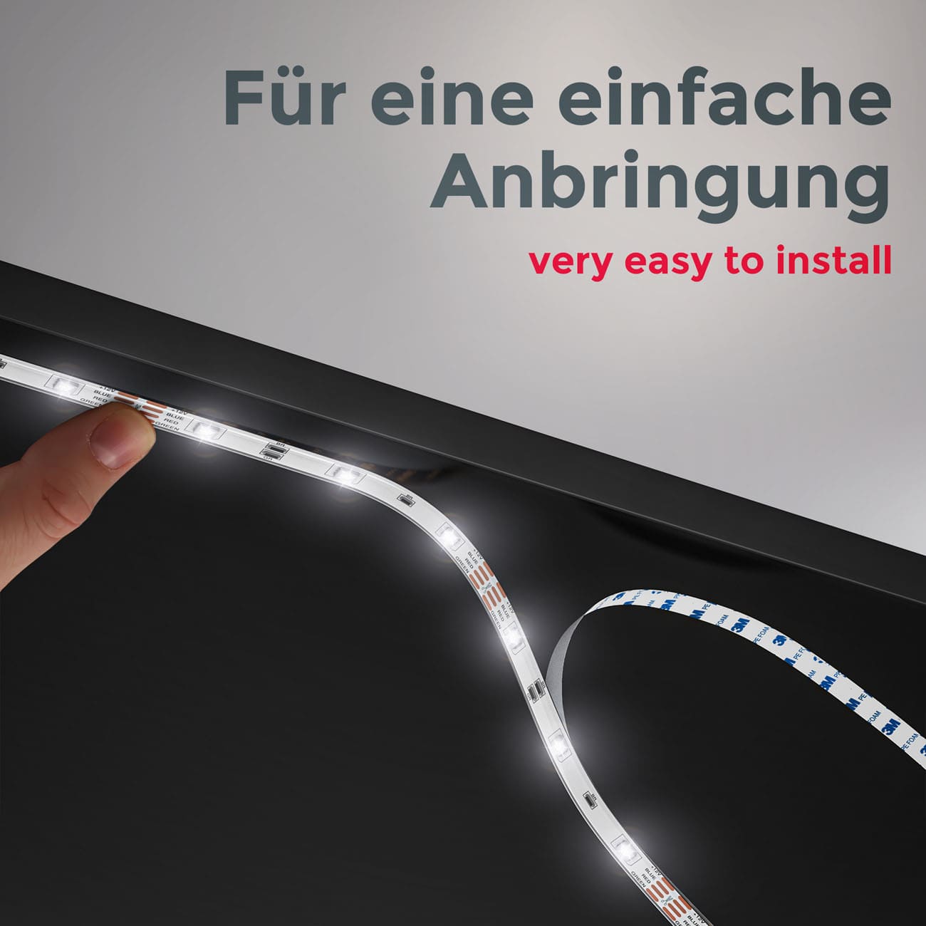 Smart RGB Stripe 230V - 5 Meter - LED Licht-Band Wifi IOS Android 150 LEDs 15W Lichtleiste mit Fernbedienung Timer selbstklebend | weiß - 9