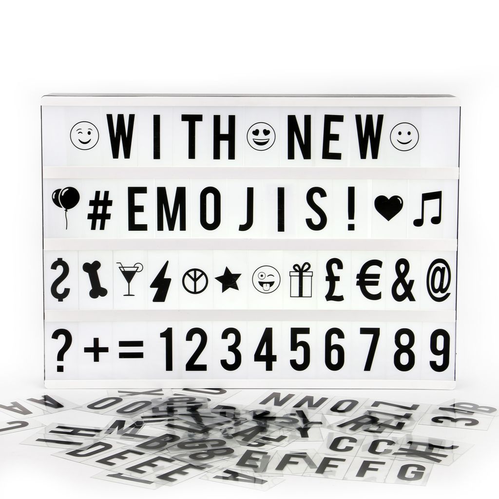 LED Schild - 4W. 150lm. batteriebetrieben. USB. 120 Buchstaben und Symbole 3