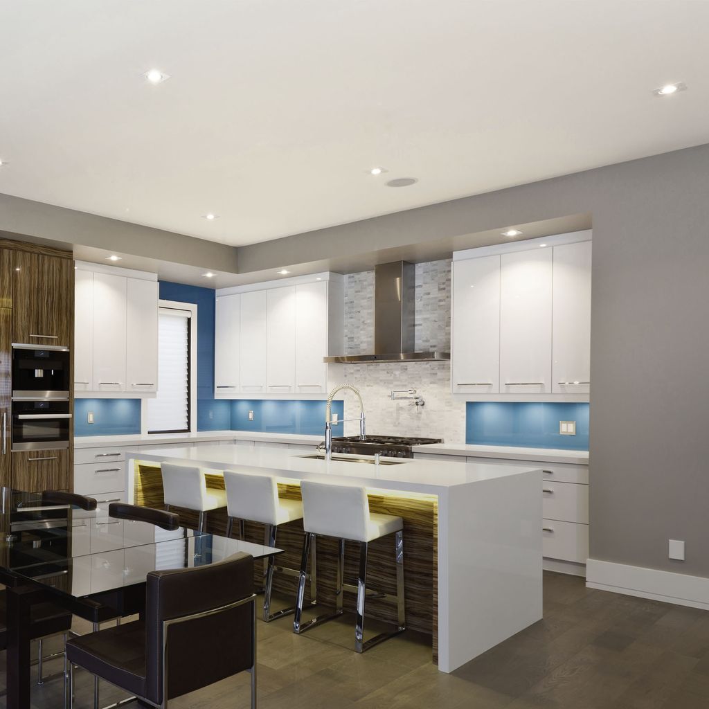 Einbauspot 68mm 5er Set - 230V. 4.8W. 400lm. LED. warmweiß. matt-nickel 5