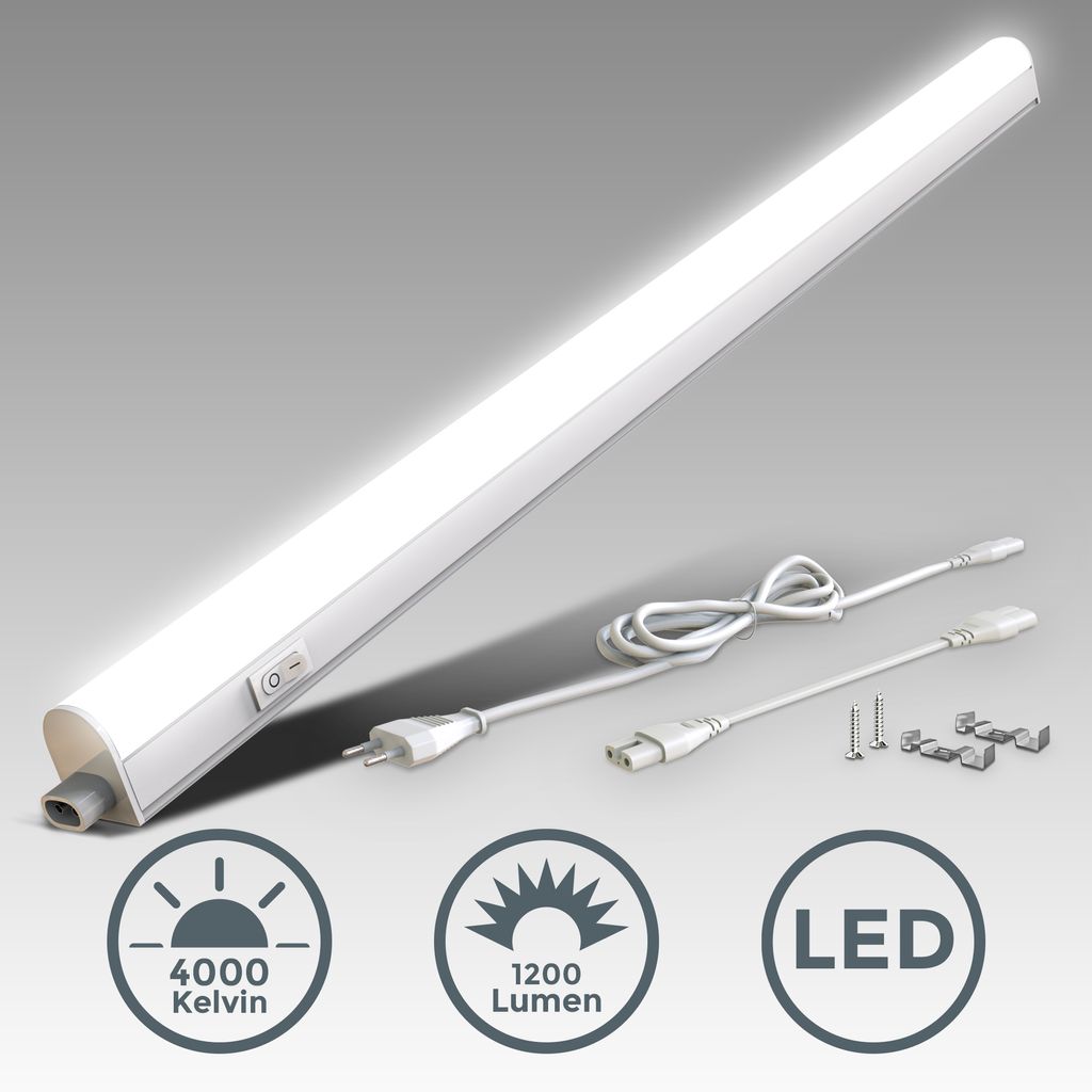 Unterbauleuchte - 15W. 1500lm. LED. Stecker. erweiterbar. neutralweiß. weiß 1