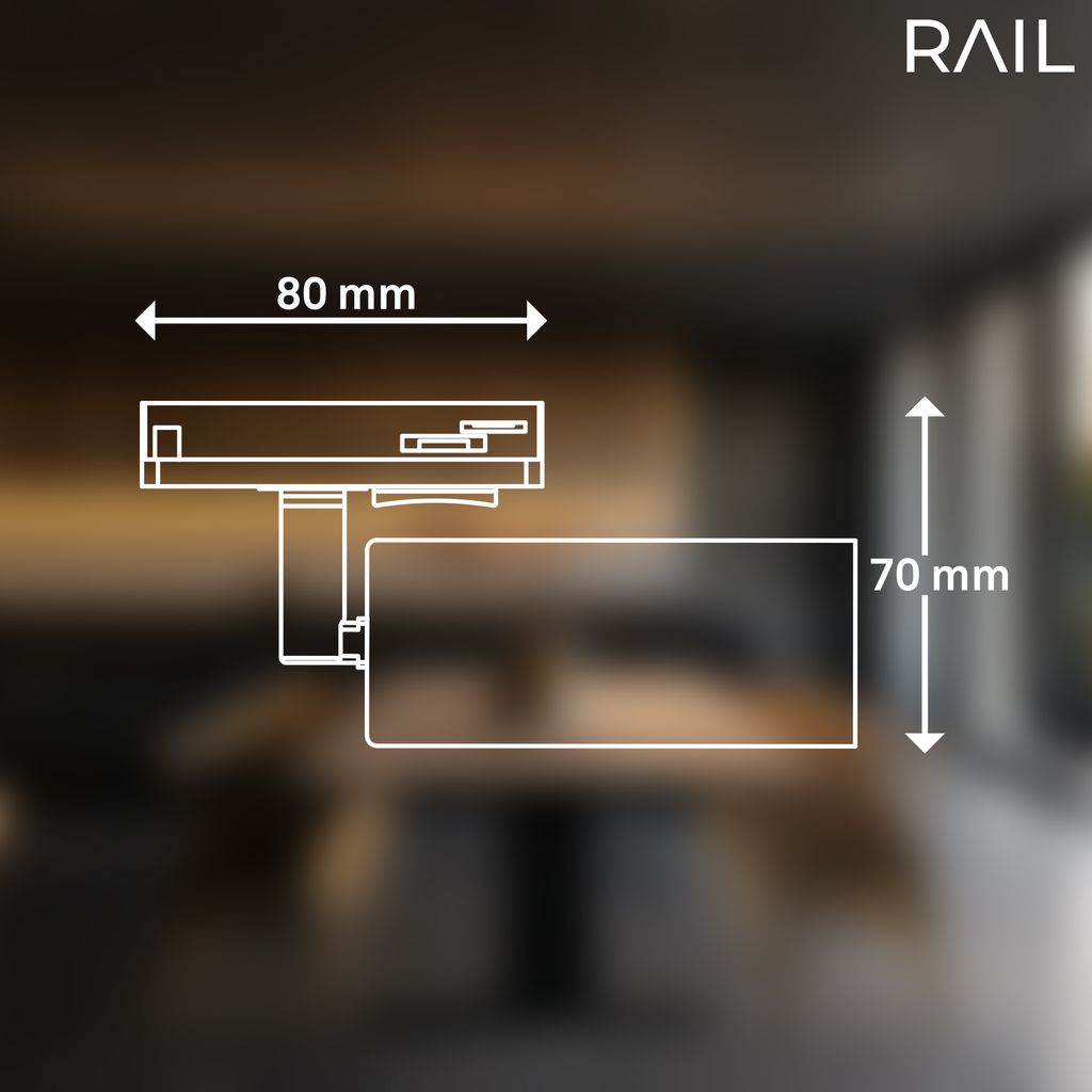 HV Track Schienensystem. Dimmbar. Schwenkbar. Drehbar. Kombinierbar. Weiß. Ø4 x 10 cm 3