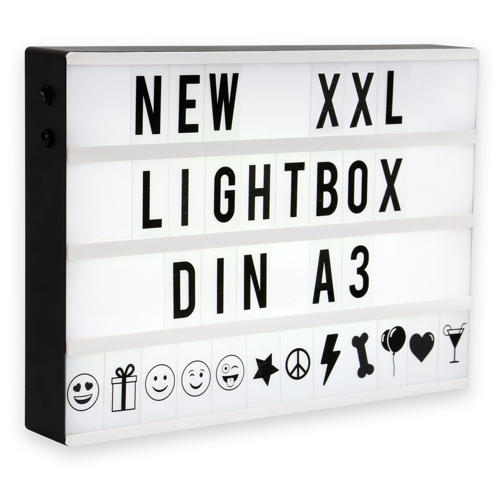 LED Schild - 4W. 150lm. batteriebetrieben. USB. 120 Buchstaben und Symbole 0