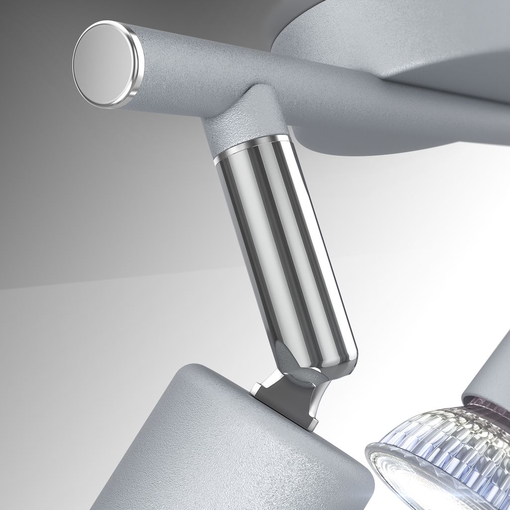 Deckenstrahler - 15W. 1200lm. LED. schwenkbar. GU10. neutralweiß. silberfarbig 6
