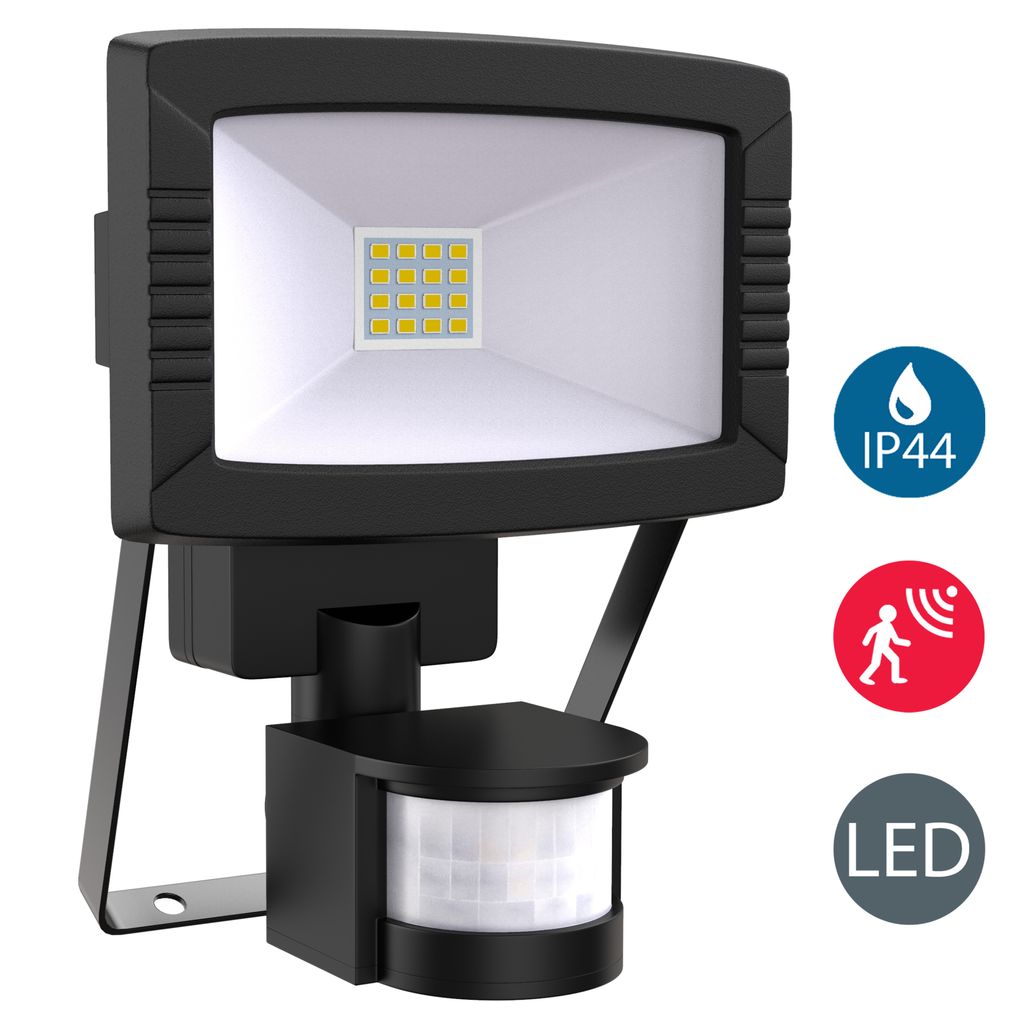 LED Außenstrahler mit Bewegungsmelder - Mercurio [schwarz] 2