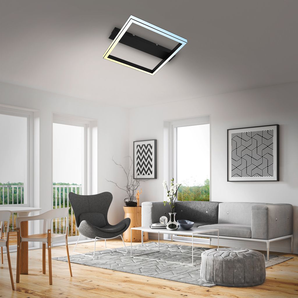 LED Deckenleuchte. schwarz. LED/26W 6
