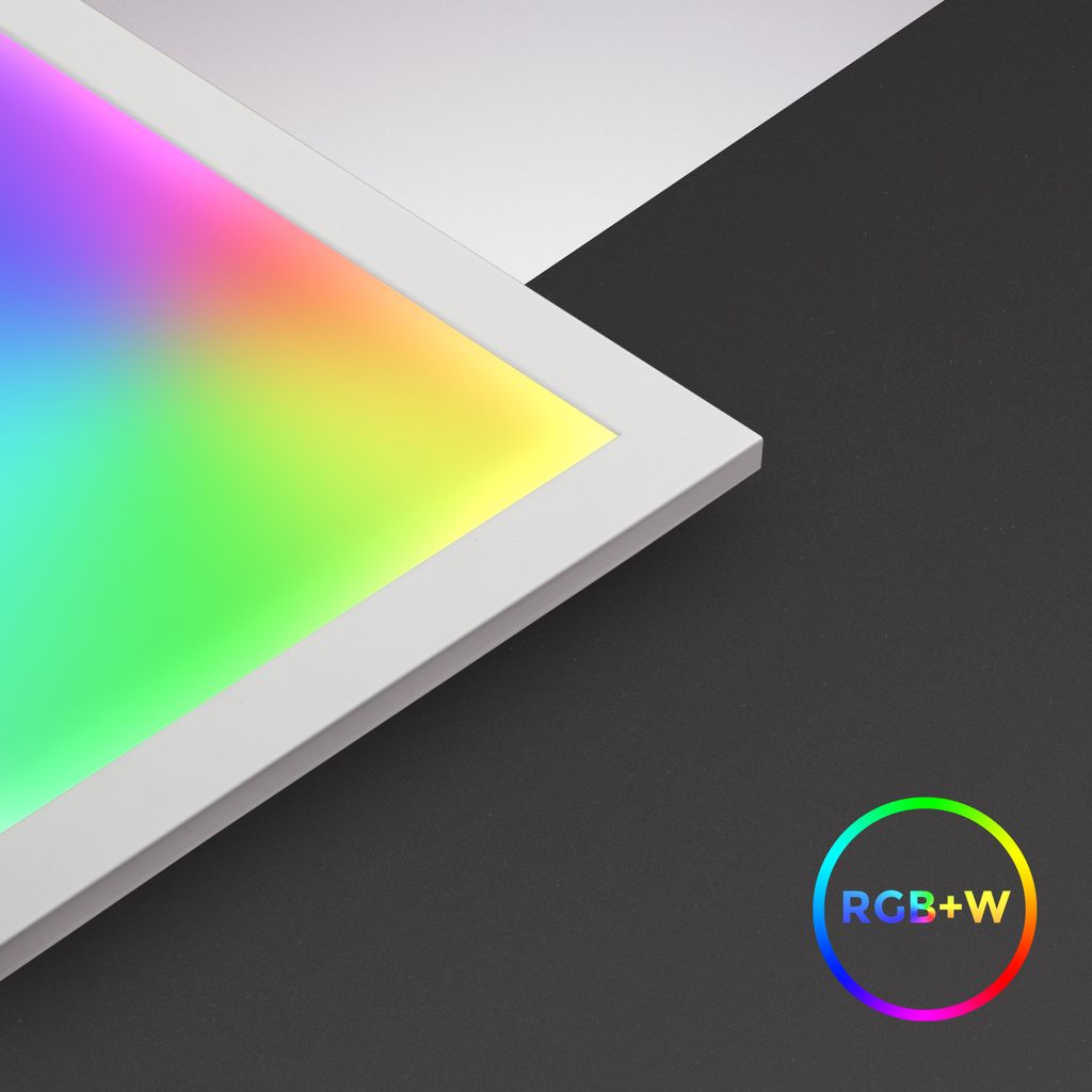LED Panel 45x45 cm - 16W. 1400lm. dimmbar. Fernbedienung. CCT. RGB. weiß 5