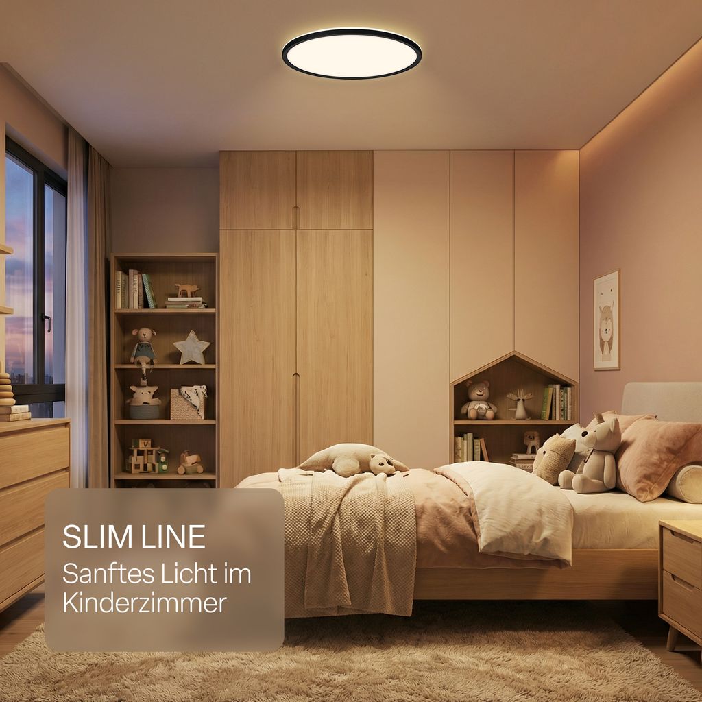 LED Deckenlampe LED Panel Dimmbar Fernbedienung CCT Deckenleuchte IP44 13