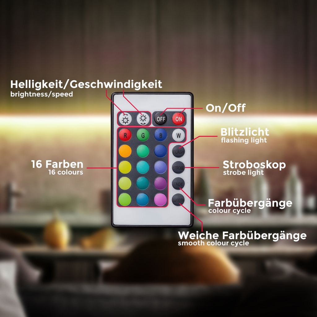 RGB-LED-Band. 3m. 90xRGB-LED/0.11W 6