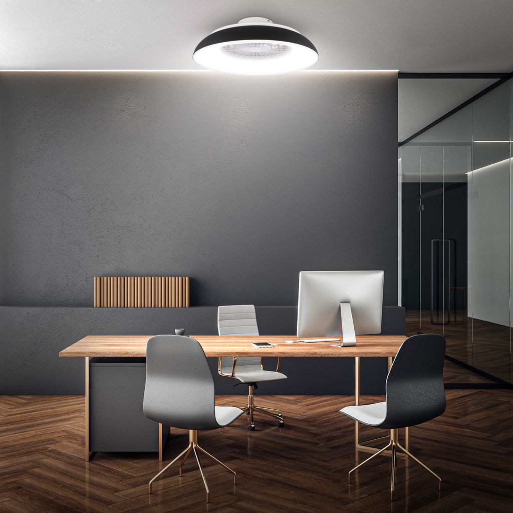 Briloner Deckenventilator mit Licht Fernbedienung Ø60cm Rund 36.5W 3900lm 3000K-6500K Warmweiß bis Tageslichtweiß DC-Motor Schwarz - Deckenleuchte Schlafzimmer Wohnzimmer 7