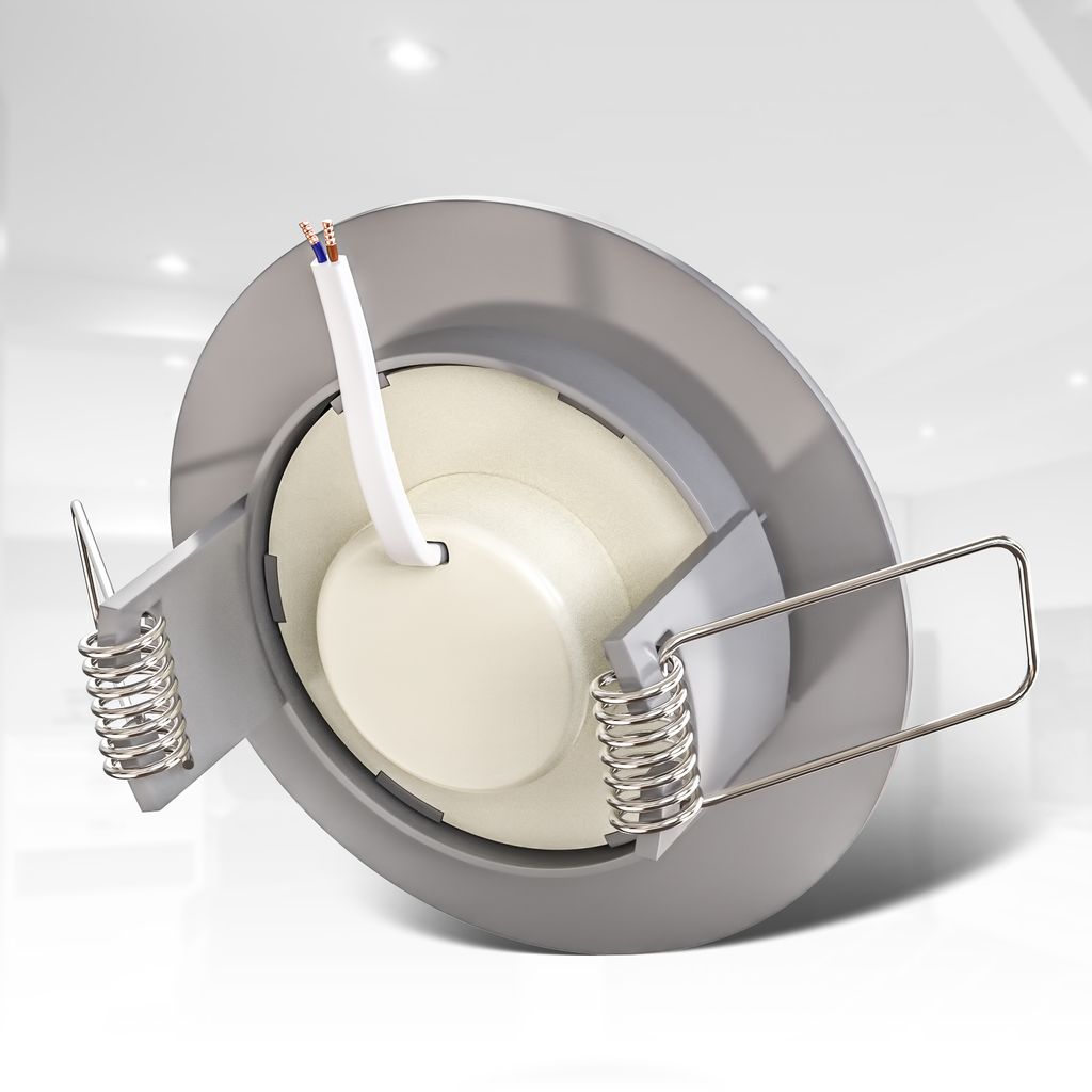 LED Einbauleuchte nickel 5er SET 5W 6