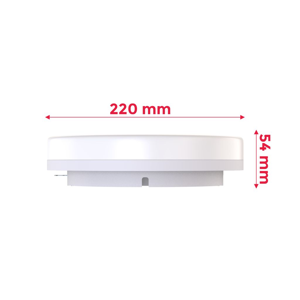 Deckenleuchte Ø22 cm - 13W. 1600lm. LED. IP54. neutralweiß. weiß 7