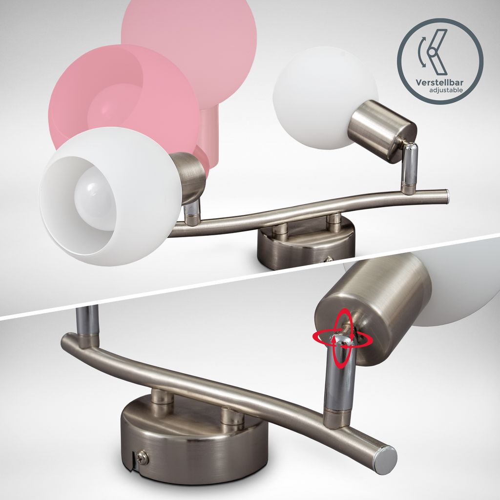 Deckenstrahler - 10W. 940lm. LED. schwenkbar. E14. warmweiß. matt-nickel 5