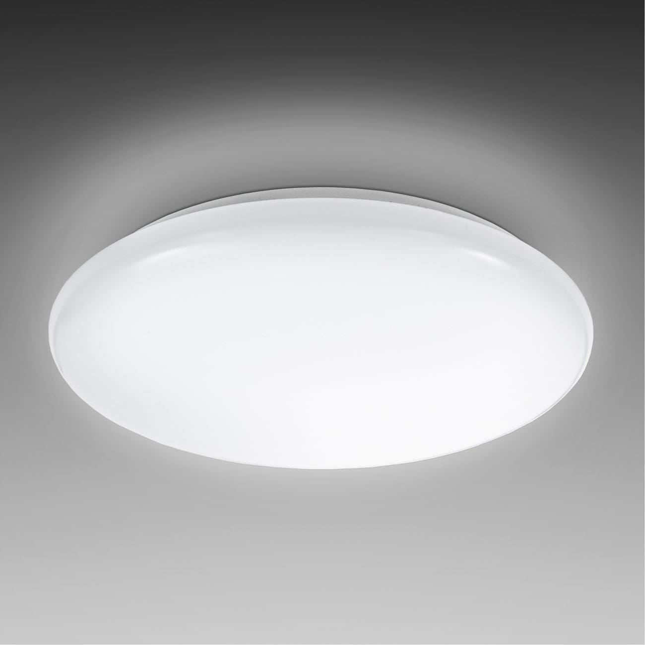 LED Deckenlampe 27,8cm - 1-flammig - Deckenleuchte flach 65mm Beleuchtung Flur Küche Bad inkl Leuchtmittel 12W 1200lm 4000K neutralweiß   | weiß - 3
