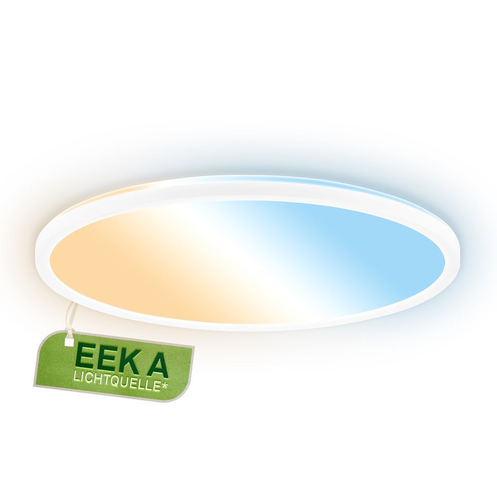 Tava A LED Panel Ø42 cm - 14,2W, 3000lm, mit EEK A Lichtquelle*, Dimmbar, CCT, Weiß