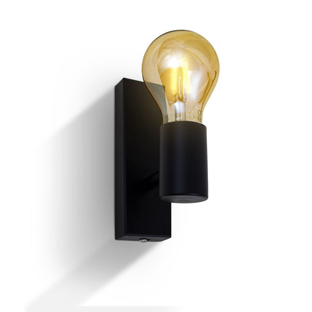 Wandleuchte - retro. schwenkbar. E27 Fassung. max. 60W. schwarz 0