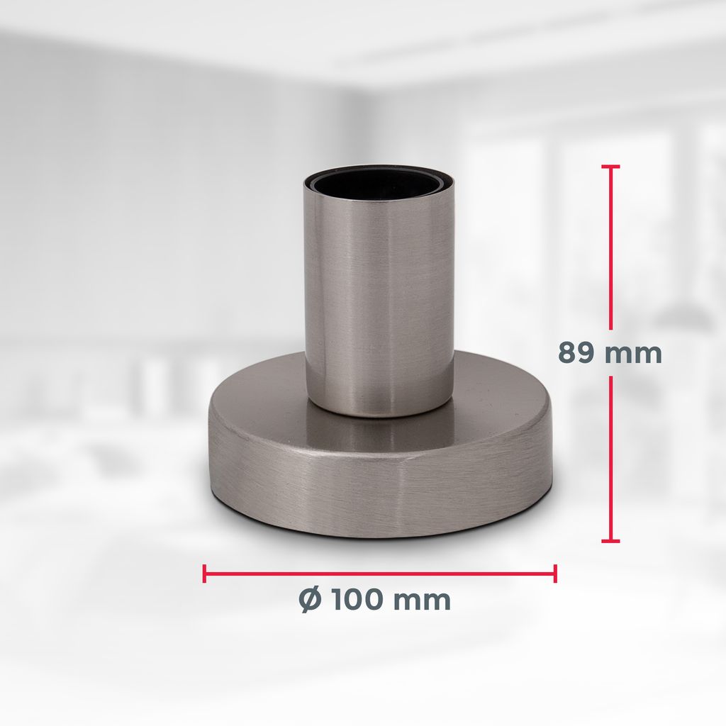 Nachttischlampe - mit Schalter. Metall. max. 10W. E27. matt-nickel 5