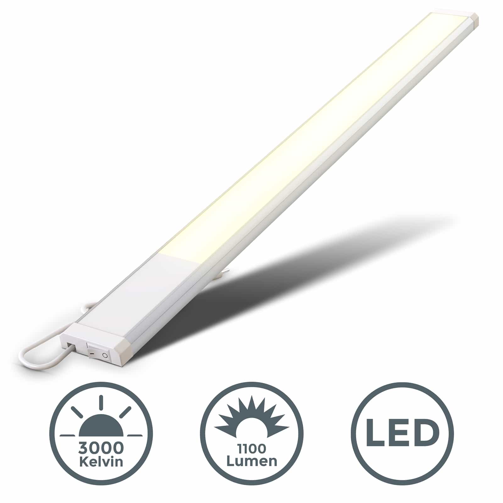 LED Unterbauleuchte weiß-silber - 3