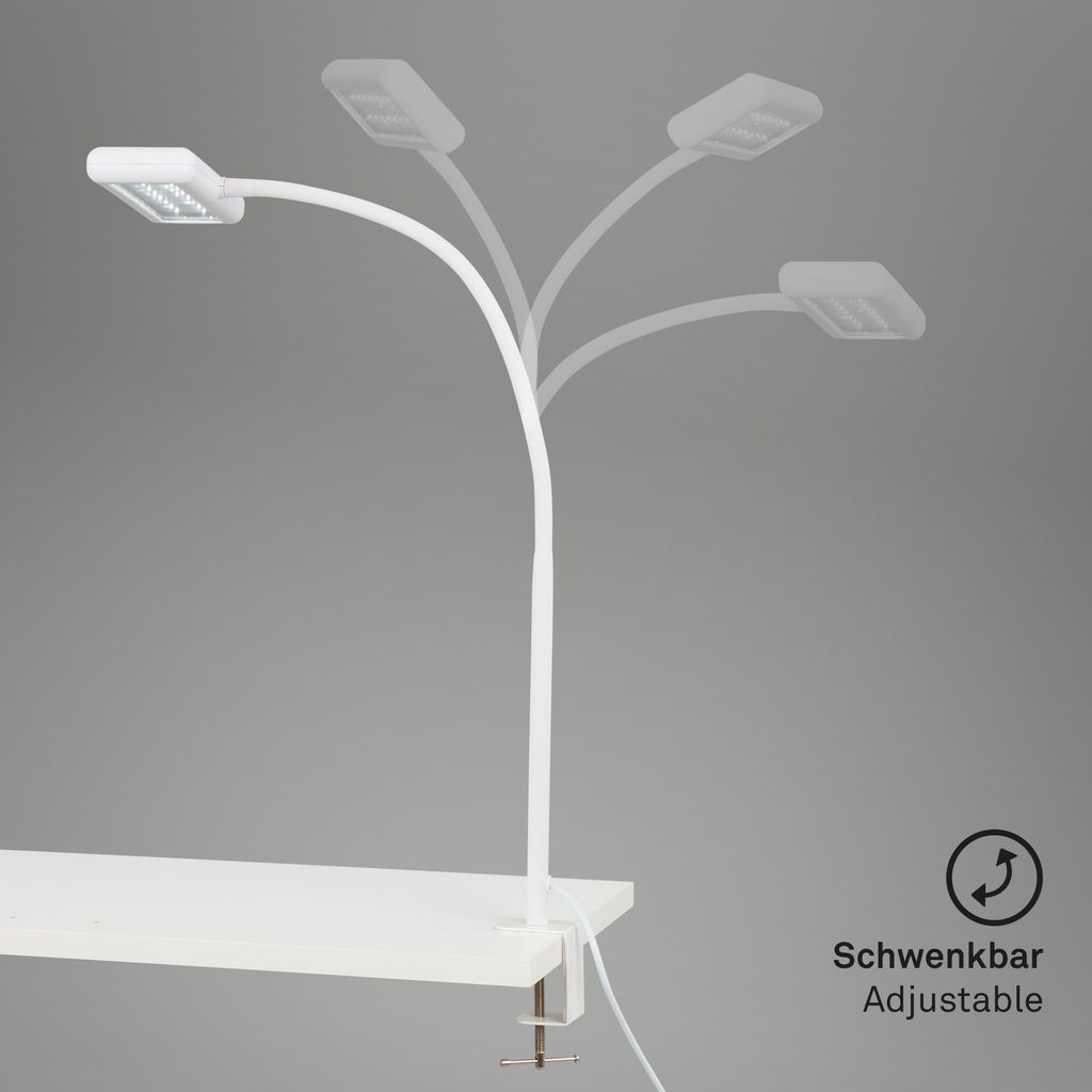 LED Klemmleuchte 80.5 cm 7.5W 800lm weiß 4